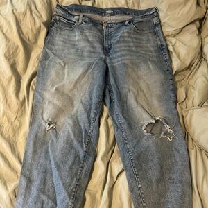 Classic Blue Distressed Women's Jeans